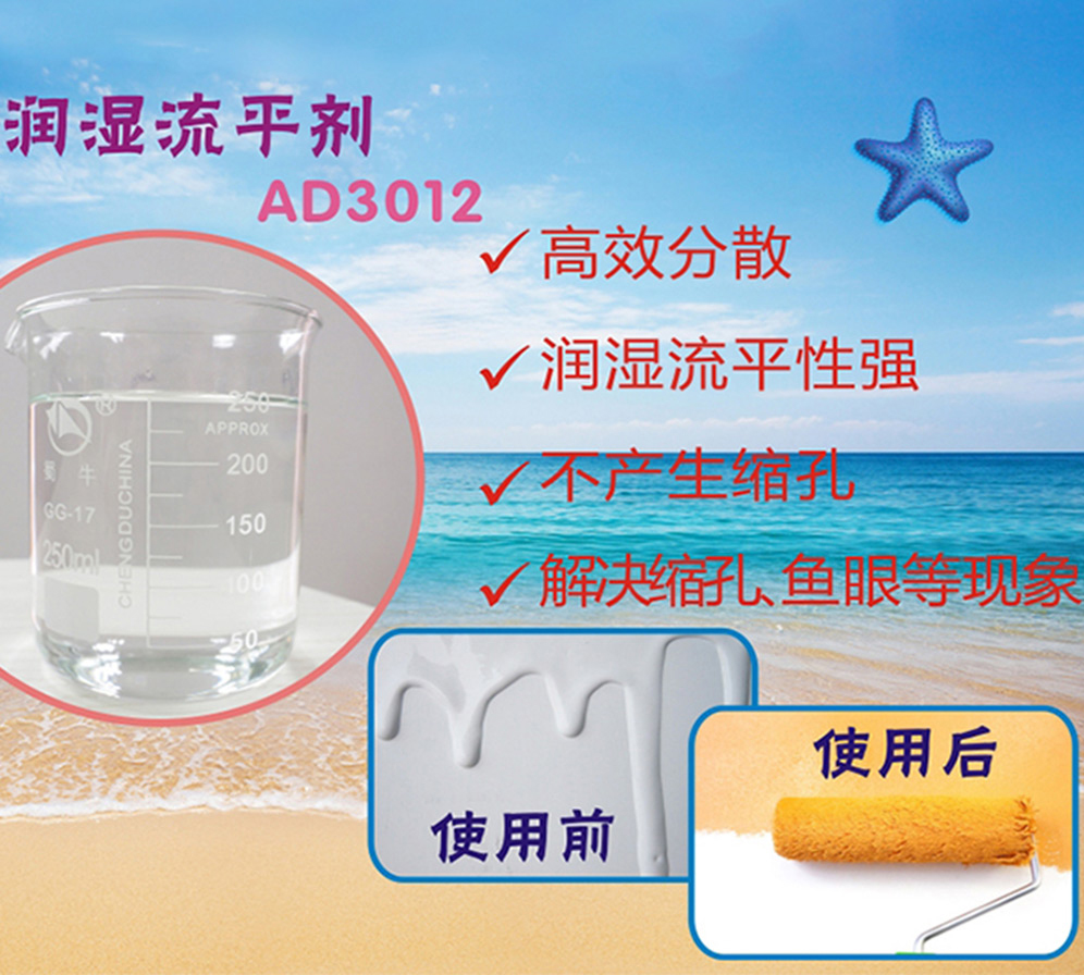 潤濕流平劑解決涂料潤濕、流平、解決縮孔魚眼現(xiàn)象的原理